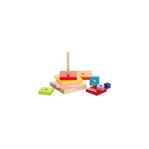 Игрушка детская Левеня Cubika Пирамида деревянная (12329/13357)