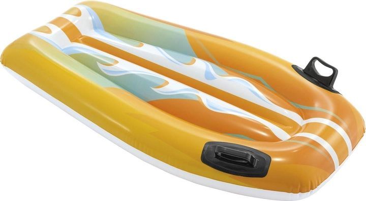 Матрац-плотик надувний Intex Surf дошка дитяча 112х62 см жовтий (58165YL)